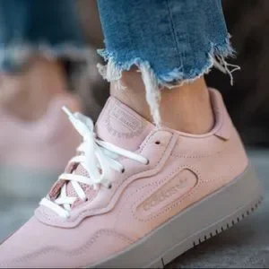 adidas Shoes Adidas Sc Premier Ee642 Pink Leather Lace Up Sneaker Size 5 Poshmark